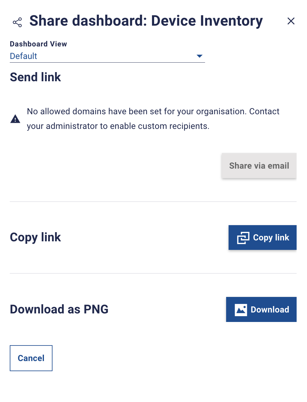 Share Dashboard