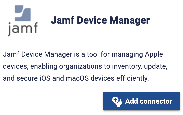 Jamf Data connector