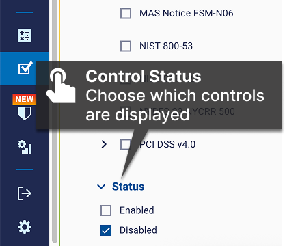 Control Check Status